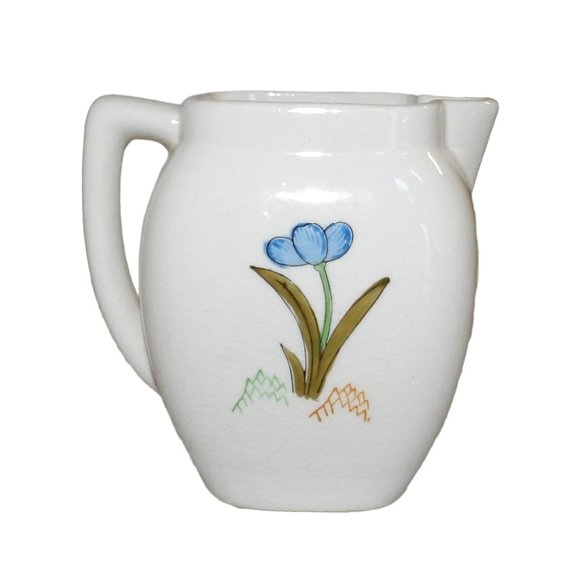 VTG Japan Hinode Flower Pitcher Creamer Colorful Hand Painted 3.75" x 4"x 2" - Picture 3 of 6